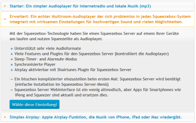 max2play-Startoption Erweitert