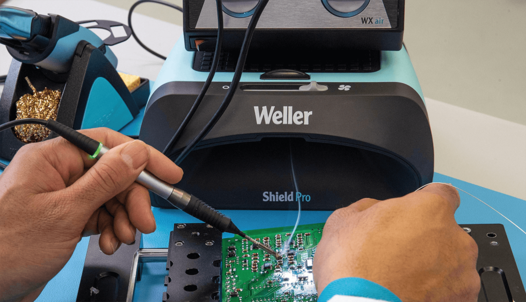 Zero Smog Shield Pro soldering fume extraction from Weller