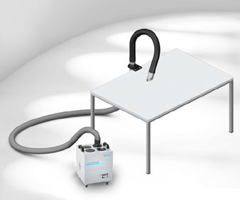 Weller "Zero Smok 20T" is designed for direct extraction at the soldering iron.