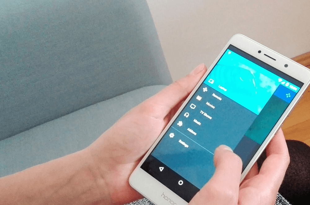 KODI app as media centre remote control