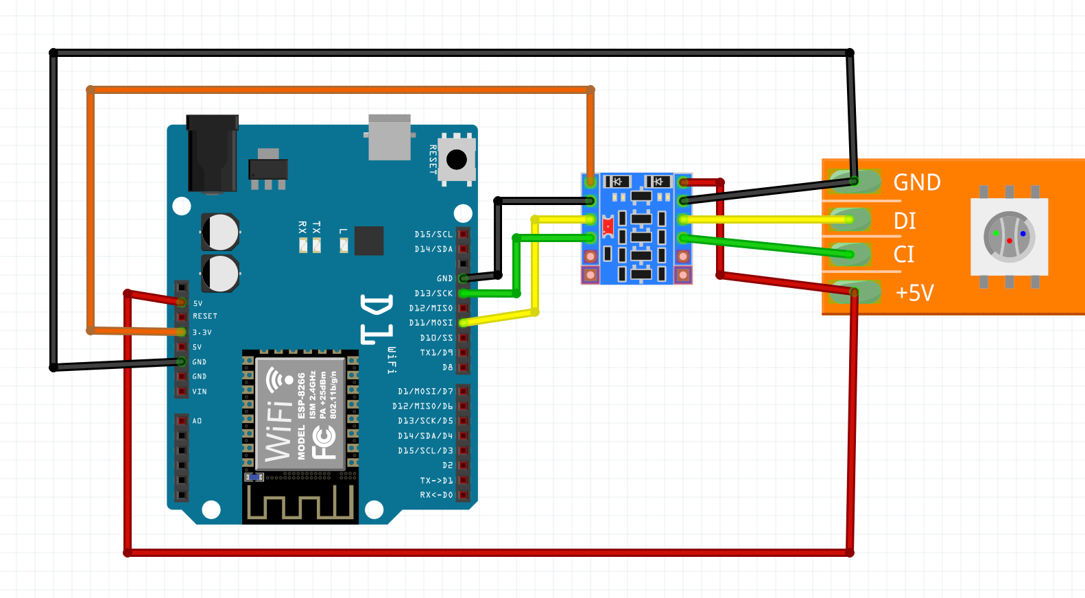 WiFiLEDStripes LEDs gesteuert mit dem ESP8266 reichelt Magazin