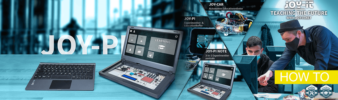 First Python lessons in the Joy-Pi Note software - reichelt Magazin