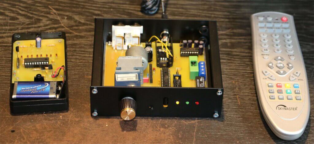 Receiver and 2 RC5 transmitters
