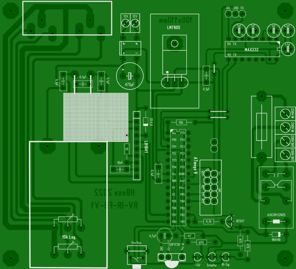 PCB layout receiver