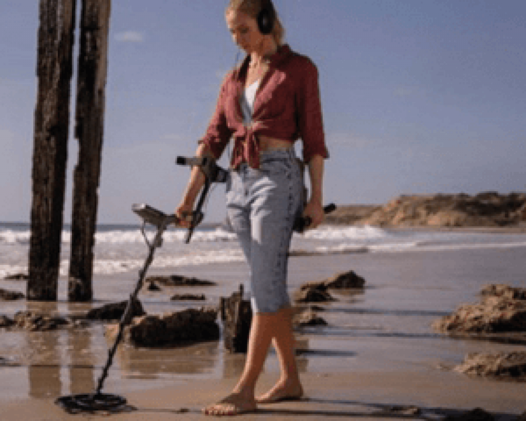 Metalldetektion am Strand
